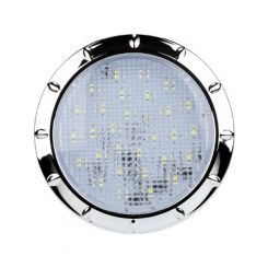 Roadvision LED Interior Lamp Chrome White Recessed Mount 12V 30 Leds