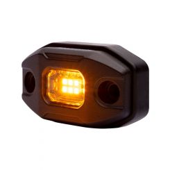 Roadvision 9W LED Work/Rock Light Amber 10-30V Flood Beam +2 Mounts