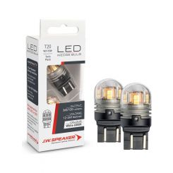 JW LED T20 Wedge 12V 6200K 360/120Lm Pack 2