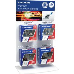 Tungsram Counter Merchandiser Stand +200% Stocked With H4 H7 H11