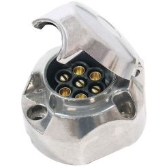 Utilux Trailer Socket 7P Large Round Metal