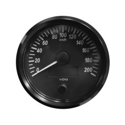 VDO 12/24V Speedo 100mm 200Km/H Vdo Singleviu
