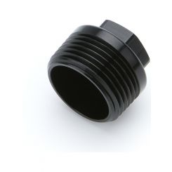 Aeromotive Fitting Plug 1 in NPT Hex Head Aluminum Black