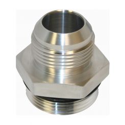 Afco Adapter Straight 20 AN Male O-Ring to 16 AN Male Aluminum Natural