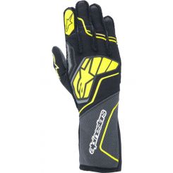 Alpinestars Gloves Tech-1 ZX V4 Black/Flou Yellow 2X-Large