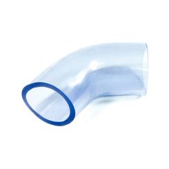 ATL Rubber Elbow 45 Degree 2.25 in ID Vinyl Clear