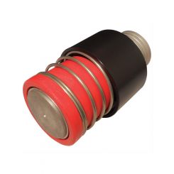 ATL Dry Break Valve 2 in ID Male Black / Red 2-1/4 in Hose