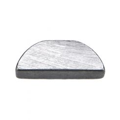 Barnes Woodruff Key 0.484 in Length 0.122 in Wide Steel Natural