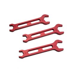 Billet Specialties AN Wrench Set Double End 3 Piece 6 AN to 10 AN Red
