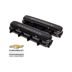 Billet Specialties Valve Covers Gen V LT Chevrolet Script Black
