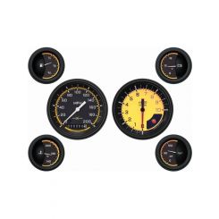 Classic Instruments Gauge Kit Fits Auto Cross 6 Gauge Set Yellow