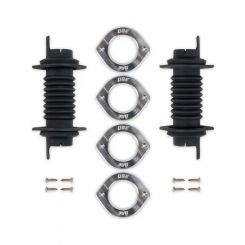 Detroit Speed Door Jamb Wiring Boot Kit Black Billet Trim