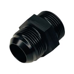 Drag Race Adapter O-Ring Boss to Male AN 16-ORB to 16AN Black