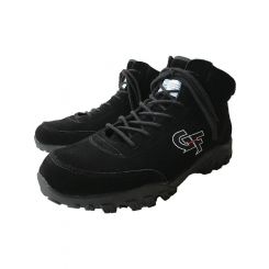 G-Force Crew Shoe Mid-Top SFI 3.3/5 Fire Retardant Size 14 Black