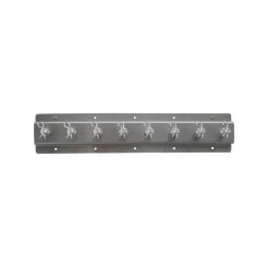 Hepfner Shock Rack Single Row Wall Mount 20in 8 Shock White