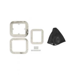 Hurst Shifter Boot & Ring 6.75inx6in Base Rectangle Boot Black Kit