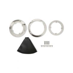 Hurst Shifter Boot & Ring 5.625in OD Rectangle Boot Black Kit