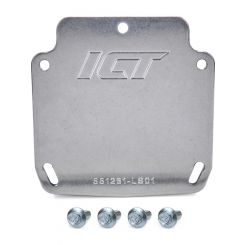 ICT Billet Throttle Body Blockoff Plate Aluminum Clear Fits GM LS