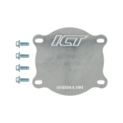 ICT Billet Throttle Body Blockoff Plate Aluminum Clear Fits GM LT
