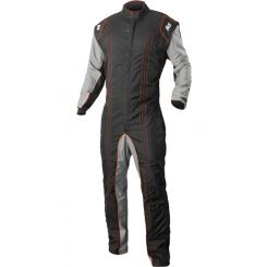 K1 Racegear 1-Piece Suit Karting GK2 Adult X-Large Black/Orange