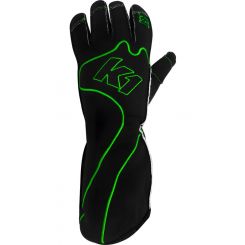 K1 Racegear Gloves Karting RS1 Youth 2X-Small Black/Green