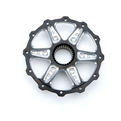 Keizer Wheel Center Section 27 Spline Black Machined 10in Wheels