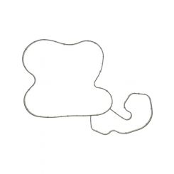 Mahle Water Pump Gasket 0.305 in Thick Rubber Black Mopar Gen III Hemi