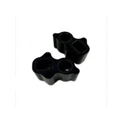 Meziere Water Pump Spacer 1-3/4in Thick O-Ring Black Fits GM LT Pair