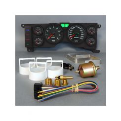 New Vintage USA Gauge Kit Fits Mustang 78-86 Performance II Black