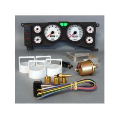 New Vintage USA Gauge Kit Fits Mustang 78-86 Performance II White