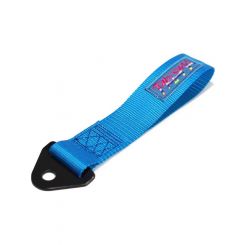 NRG Tow Strap Prisma Loop 6600 lb Capacity Bolt-On Nylon New Blue