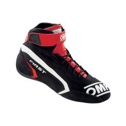 OMP Racing Driving Shoe Mid-Top Red Black Euro Size 45