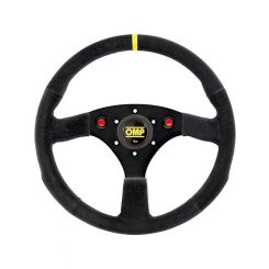 OMP Racing Steering Wheel 320mm Dia Flat 3-Spoke Black