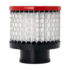 OTR Breather Clamp-On Round 1.38 in OD Tube Reusable Aluminum Red