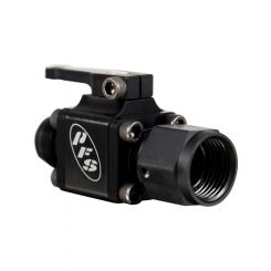 Peterson Fluid Shut Off Valve Manual 6 AN Male to 6 AN Female Black