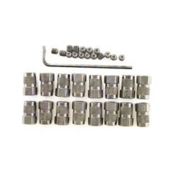 Pioneer Rocker Arm Nut Posi Lock 3/8-24in Thread Steel Zinc Set of 16