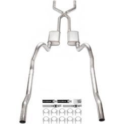 Pypes Exhaust System Header-Back 3in Dia Mopar B-Body 1966-74 Kit
