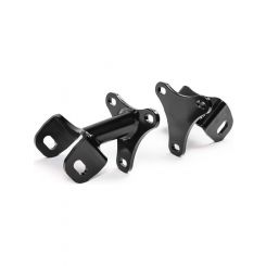 QA1 Motor Mount Bolt-On Steel Black Chevy V8 GM F-Body 1982-92 Pair