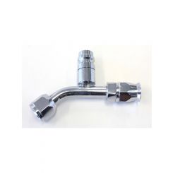 Aeroflow 45 Degree With Charge Port Air Con Fitting -6AN