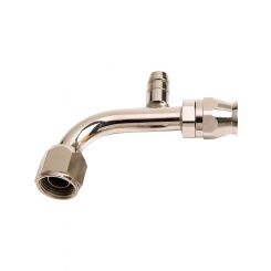 Aeroflow Air Con 90 Degree Fitting -6AN With Charge Port