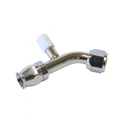 Aeroflow 45 Degree With Charge Port Air Con Fitting -8AN