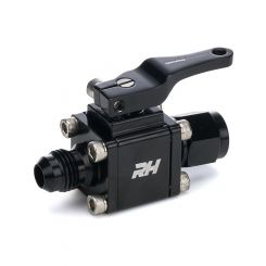 Redhorse Performance Shut Off Valve Manual 6 AN to 6 AN Black