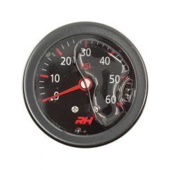 Redhorse Performance Fuel Pressure Gauge 0-60 psi Mechanical Black