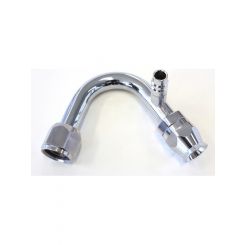 Aeroflow Air Con 135 Degree Fitting -10AN With Charge Port