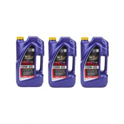 Royal Purple Motor Oil HMX High Zinc 0W20 Synthetic 5 qt Jug Set of 3