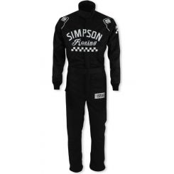 Simpson Driving Suit Checkers Small Black SFI 3.2A/5