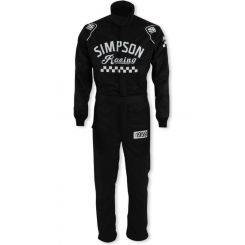 Simpson Driving Suit Checkers Large Black SFI 3.2A/5