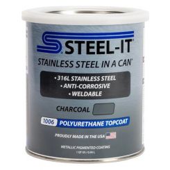 Steel-It Paint Steelin a Can Urethane Weldable Charcoal 1 qt Can