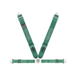 Takata Harness Race 4-Point Snap- In 3in Shoulder 2in Lap Grn