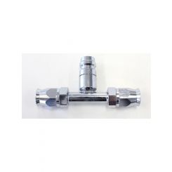 Aeroflow Air Con Straight Inline -6AN Fitting With Charge Port